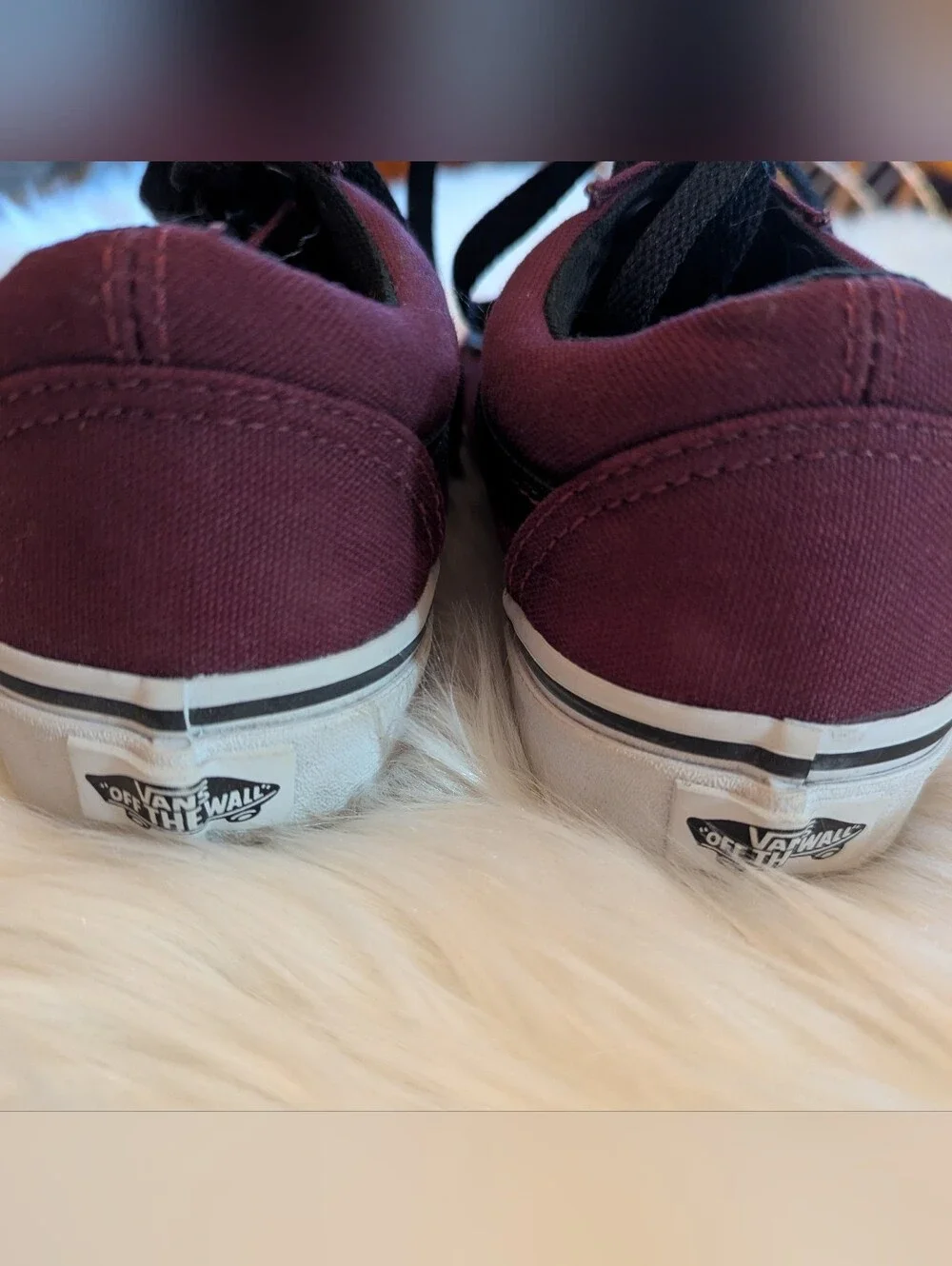 Vans Maroon Low Top Sneakers